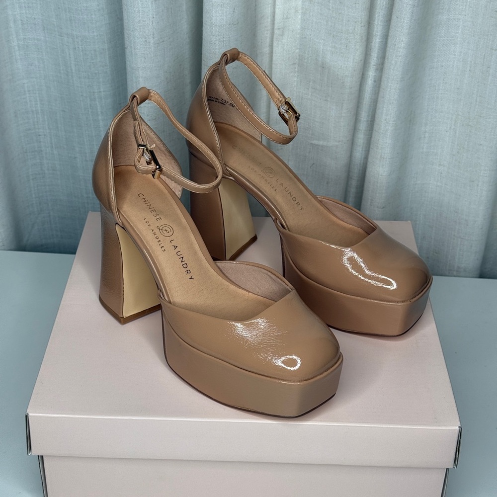 Chinese Laundry Nude Platform Heels